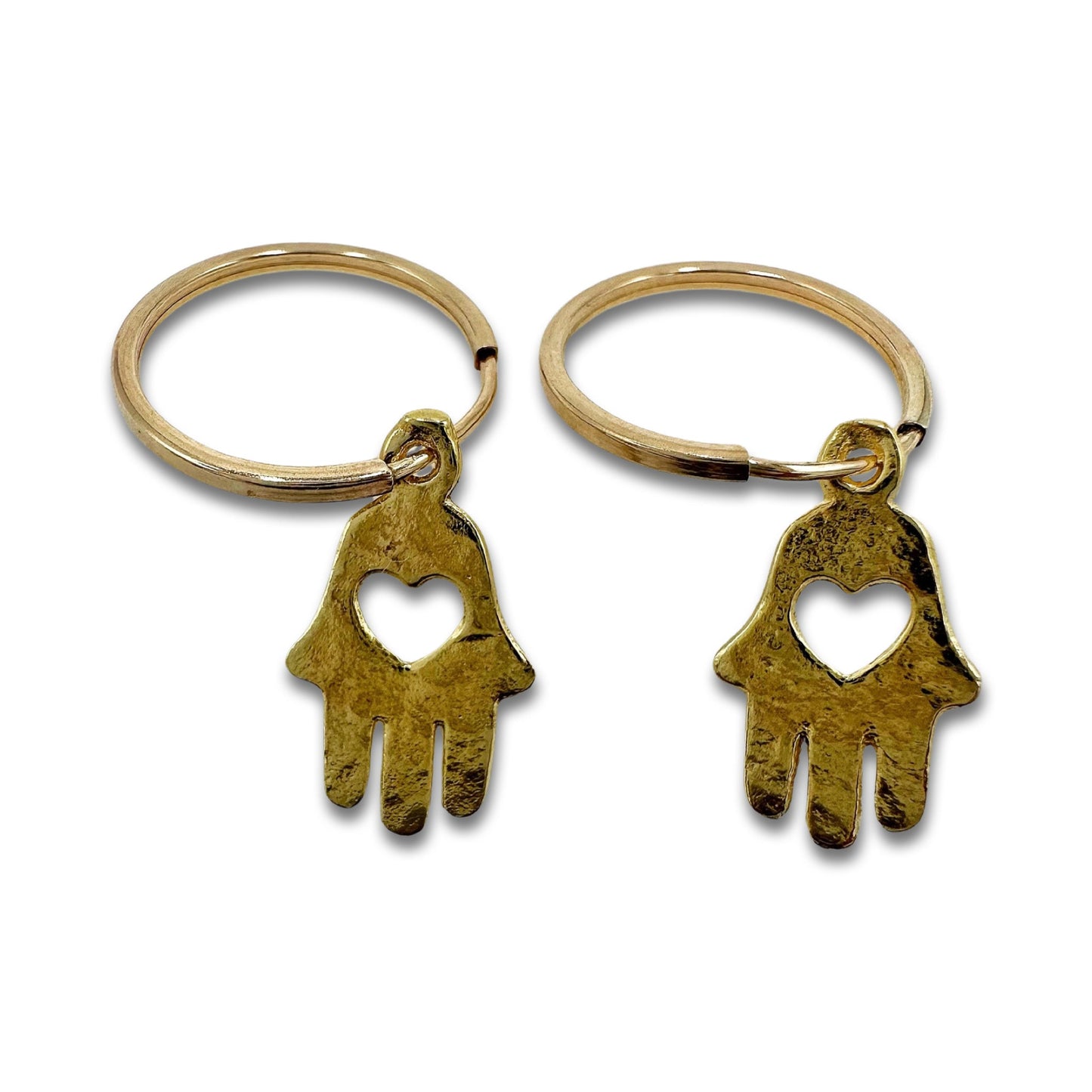 Gold Filled Hamsa Earrings
