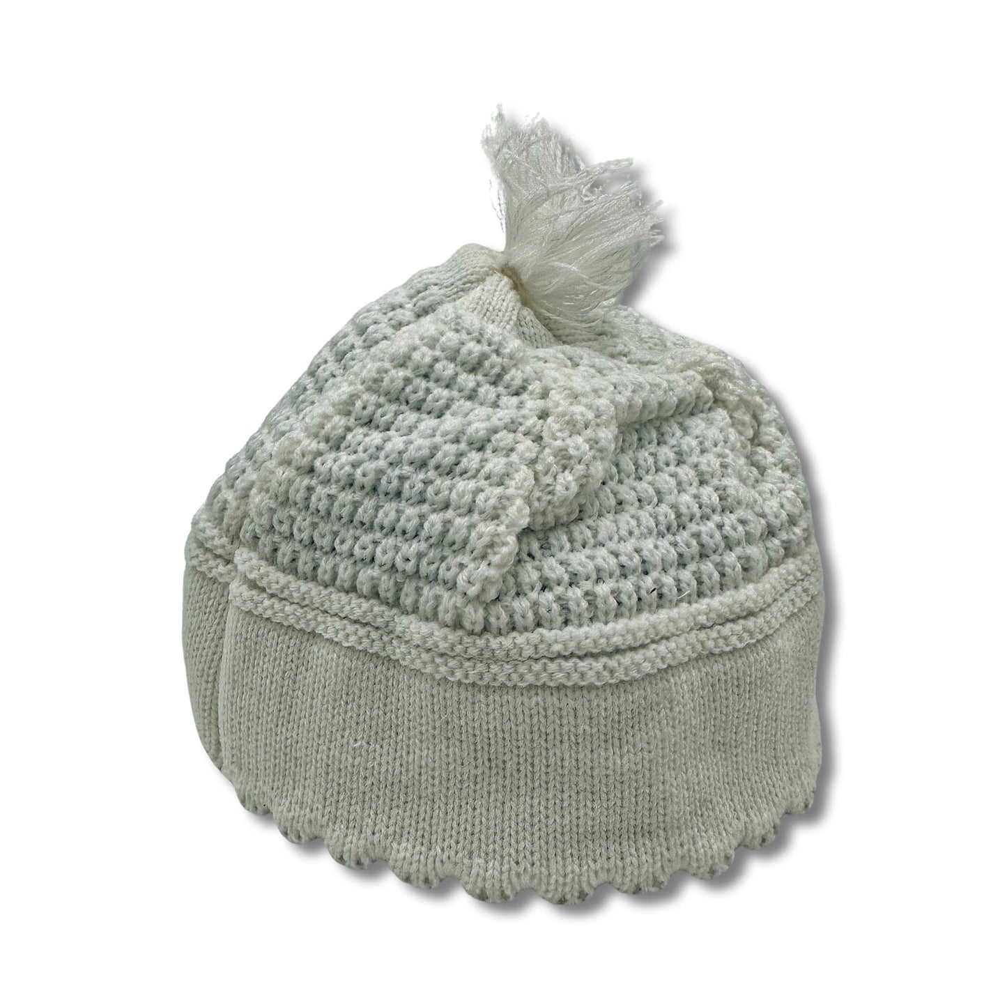 Original Breslev White Kippah 100% cotton Jewish yarmulke