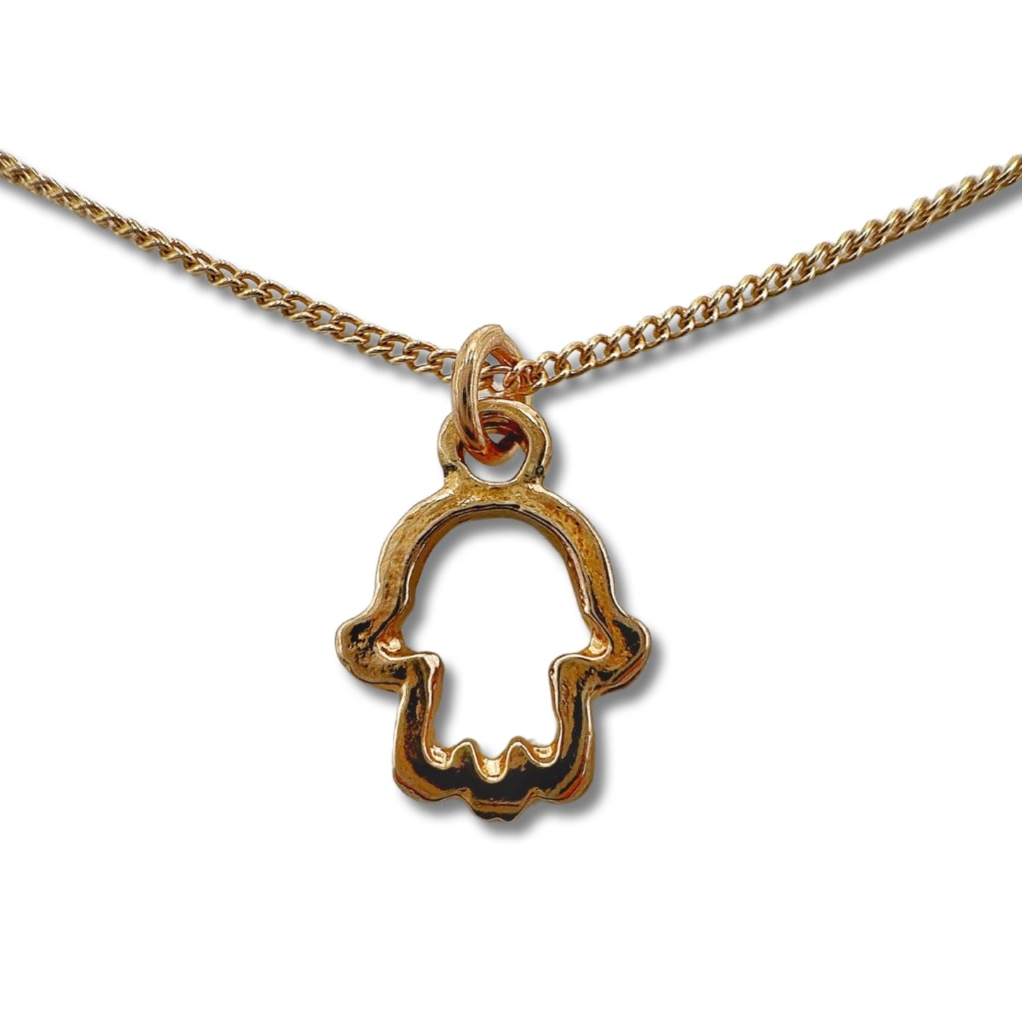 Gold Filled Hamsa Necklace/Pendant